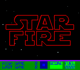 Star Fire (set 1) Title Screen